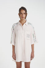 Load image into Gallery viewer, SUMMI SUMMI - BIG SHIRT W/STRIPE - CREAM VICEROY STRIPE
