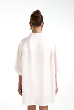 Load image into Gallery viewer, SUMMI SUMMI - BIG SHIRT W/STRIPE - CREAM VICEROY STRIPE
