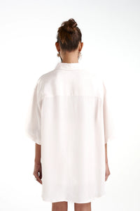 SUMMI SUMMI - BIG SHIRT W/STRIPE - CREAM VICEROY STRIPE