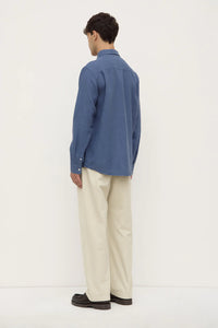 ASSEMBLY - EVERYDAY MENS LINEN LS SHIRT / OCEAN