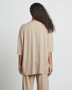 BARE - DISTRESSED EVERYDAY TEE - TAUPE