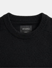 Load image into Gallery viewer, MR SIMPLE - FRED CREW KNIT - black
