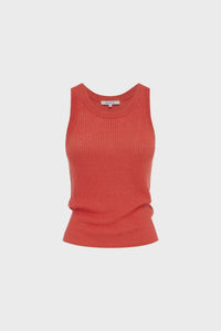 ROWIE - HUBERT KNIT TANK / Apple Red