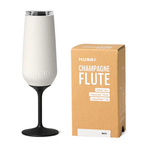 HUSKI - CHAMPAGNE FLUTE / white