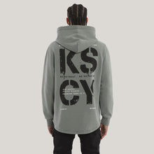 Load image into Gallery viewer, KISS CHACEY - REVERENCE DUAL CURVED HOODIE / pigment neutral grey
