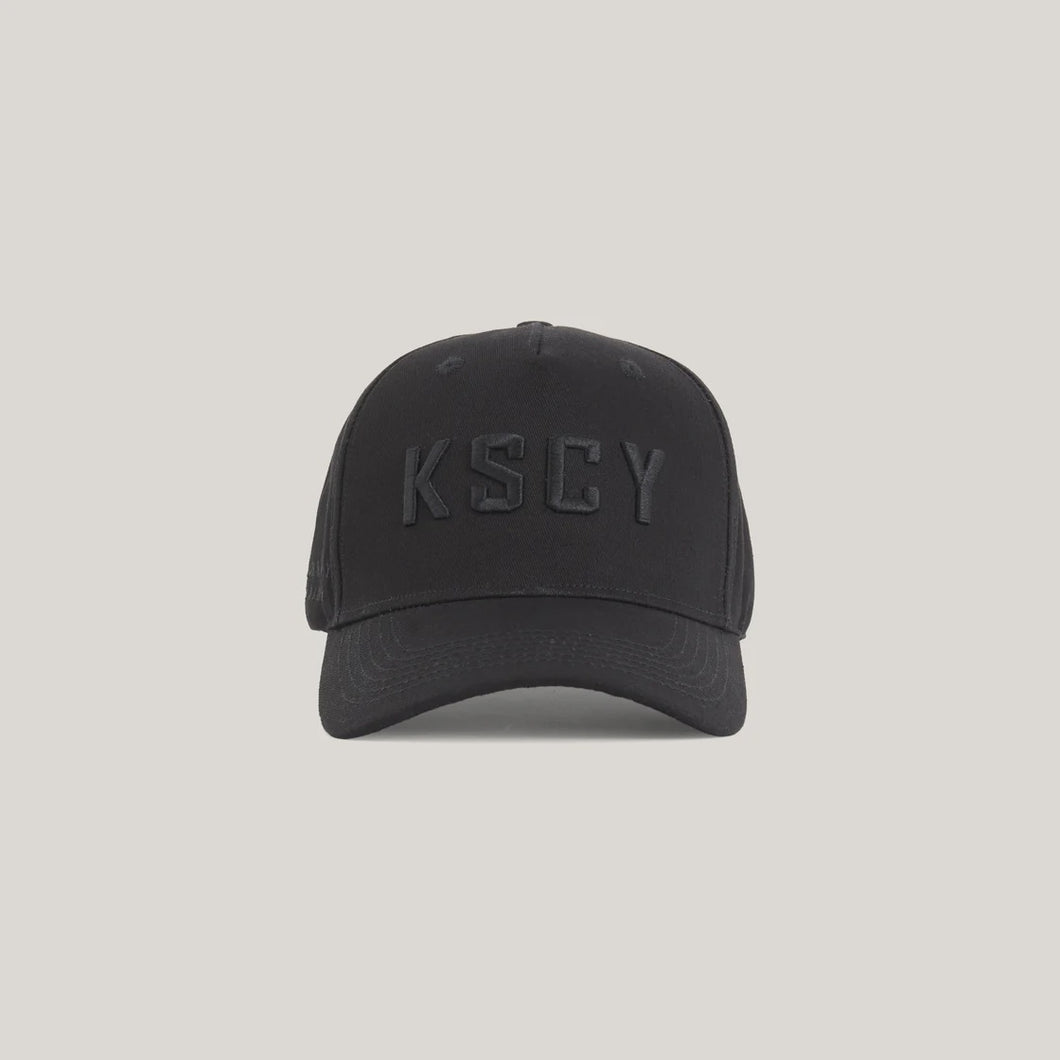 KISS CHACEY - WINSTEAD 5 PANEL CURVED PEAK CAP / BLACK