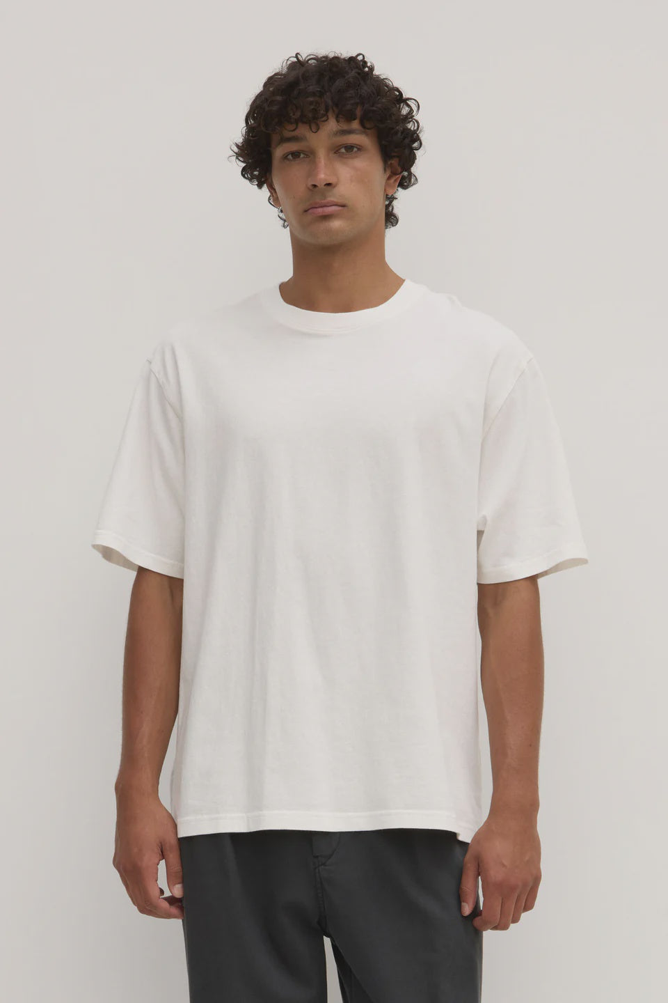 ASSEMBLY - KNOX ORGANIC OVERSIZED TEE - ANTIQUE WHITE
