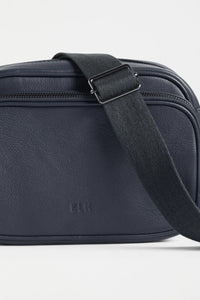 ELK - KASSEL LEATHER CROSSBODY BAG / NAVY
