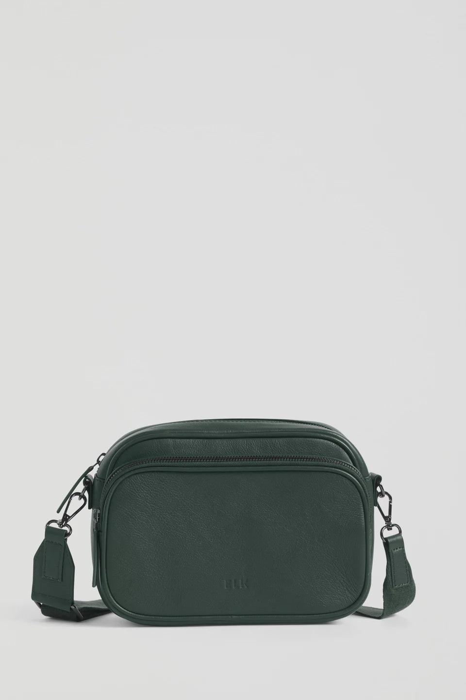 ELK - KASSEL LEATHER CROSSOVER BAG / Milan Green