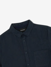 Load image into Gallery viewer, MR SIMPLE - S/S LINEN SHIRT -  NAVY
