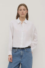 Load image into Gallery viewer, ASSEMBLY - LILAH LINEN BOXY SHIRT in WHITE
