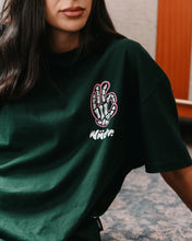 Load image into Gallery viewer, WNDRR - BONES BOX FIT TEE in Forrest Green
