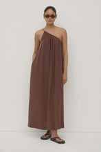 Load image into Gallery viewer, ASSEMBLY - MILA ASYMMETRICAL MAXI DRESS / espresso
