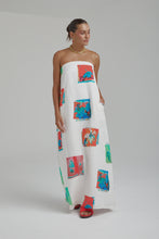 Load image into Gallery viewer, SUMMI SUMMI - STRAPLESS MAXI DRESS in MONTAGE WHITE
