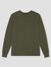 Load image into Gallery viewer, MR SIMPLE - SMITH L/S WAFFLE TEE - fatigue
