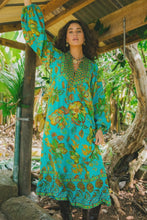 Load image into Gallery viewer, NINE LIVES BAZAAR - ORION MAXI DRESS / peacock
