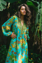 Load image into Gallery viewer, NINE LIVES BAZAAR - ORION MAXI DRESS / peacock
