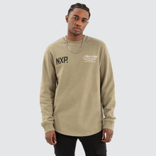 Load image into Gallery viewer, NENA &amp; PASADENA - MATE DUAL CURVED SWEATER / KHAKI
