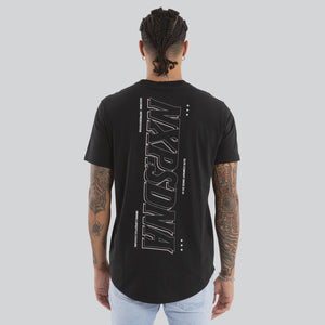 NXP - BURNS DUAL CURVED TEE / jet black