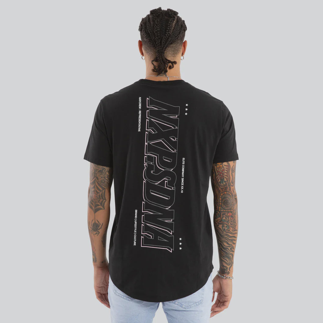 NXP - BURNS DUAL CURVED TEE / jet black