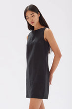 Load image into Gallery viewer, ASSEMBLY - NADINE LINEN MINI DRESS - BLACK
