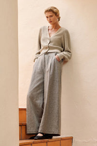 ELK - SAARI CARDIGAN / ecru