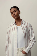 Load image into Gallery viewer, ASSEMBLY - EVERYDAY POPLIN SHIRT in SUMAC STRIPE
