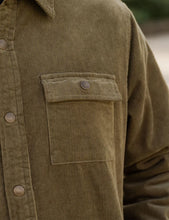 Load image into Gallery viewer, MR SIMPLE - QUILTED CORD JACKET / ARMY
