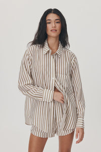 ROWIE - RAMONA STRIPE L/S SHIRT