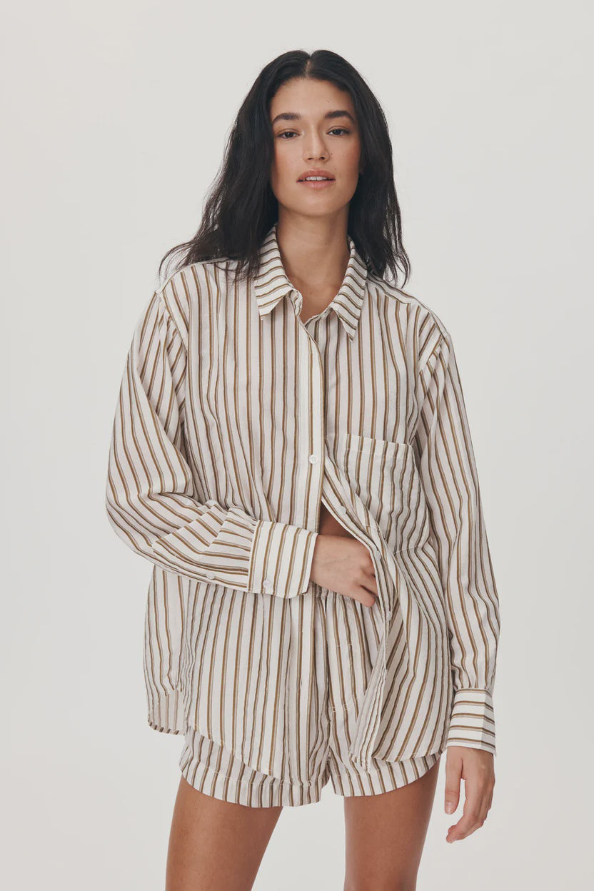 ROWIE - RAMONA STRIPE L/S SHIRT