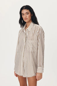 ROWIE - RAMONA STRIPE L/S SHIRT