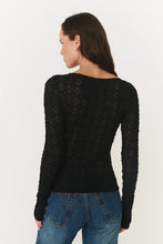 Load image into Gallery viewer, ROWIE THE LABEL - SAMANTHA CLOVER LACE TOP / noir
