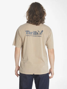 THRILLS - WORKWEAR OVERSIZE FIT TEE - SAND