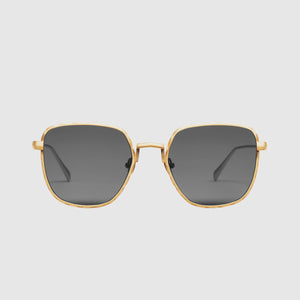 VALLEY - DOTAN BRUSHED GOLD TITANIUM / BLACK LENS