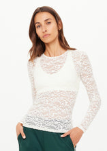 Load image into Gallery viewer, THE UPSIDE - LYON ROSA L/S STOP - cream lace
