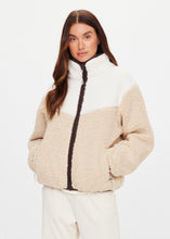 Load image into Gallery viewer, THE UPSIDE - HARLOW FLEECE ZIP THROUGH / pebble
