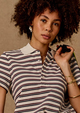 Load image into Gallery viewer, THE UPSIDE - SOPHIE CROPPED POLO SHIRT / stripe
