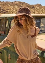 Load image into Gallery viewer, THE UPSIDE - BONITA V NECK KNIT / sand
