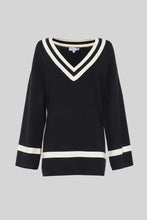 Load image into Gallery viewer, MADISON THE LABEL - VARSITY KNIT JUMPER /black
