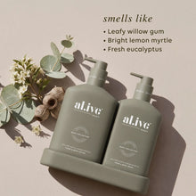 Load image into Gallery viewer, ALIVE - WASH &amp; LOTION DUO - Willow Gum &amp; Lemon Myrtle
