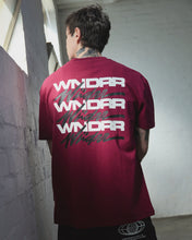 Load image into Gallery viewer, WNDRR - HEX BOX FIT TEE / BLOOD RED
