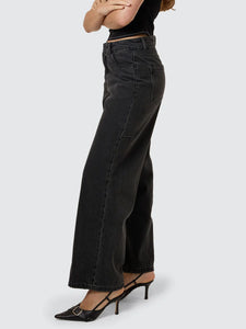 THRILLS - BILLIE LOW RISE BAGGY JEAN / ASH BLACK