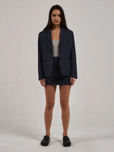 Load image into Gallery viewer, THRILLS - GABRIELLE PINSTRIPE BLAZER - STATION NAVY
