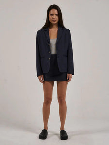 THRILLS - GABRIELLE PINSTRIPE BLAZER - STATION NAVY