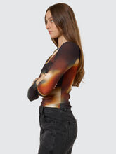 Load image into Gallery viewer, THRILLS - METAMORPHIC DAZE MESH TOP / black

