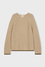 Load image into Gallery viewer, ZULU &amp; ZEPHYR - SAND CONTRAST RIB KNIT JUMPER
