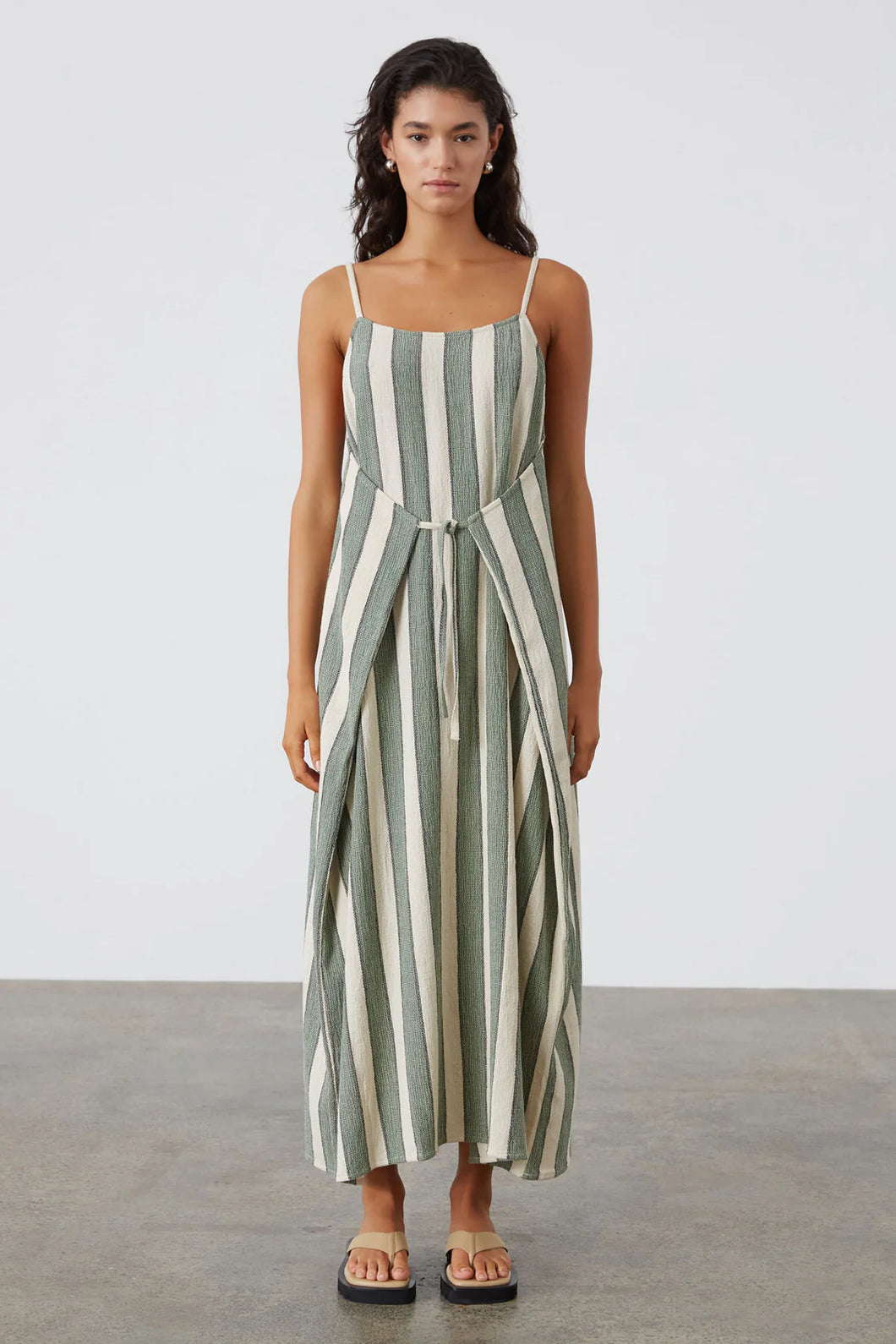 ZULU & ZEPHYR - EUCALYPTUS STRIPE ORGANIC COTTON DRESS