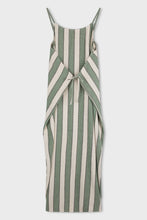 Load image into Gallery viewer, ZULU &amp; ZEPHYR - EUCALYPTUS STRIPE ORGANIC COTTON DRESS
