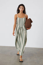 Load image into Gallery viewer, ZULU &amp; ZEPHYR - EUCALYPTUS STRIPE ORGANIC COTTON DRESS
