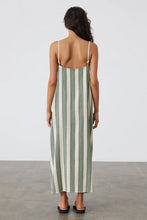 Load image into Gallery viewer, ZULU &amp; ZEPHYR - EUCALYPTUS STRIPE ORGANIC COTTON DRESS
